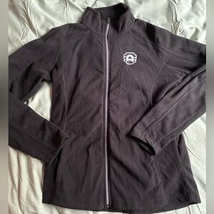 Alamo Drafthouse logo Women's Black Fleece Jacket